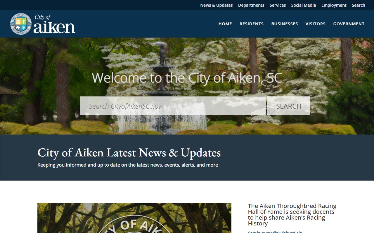 Aiken South Carolina divorce records city website