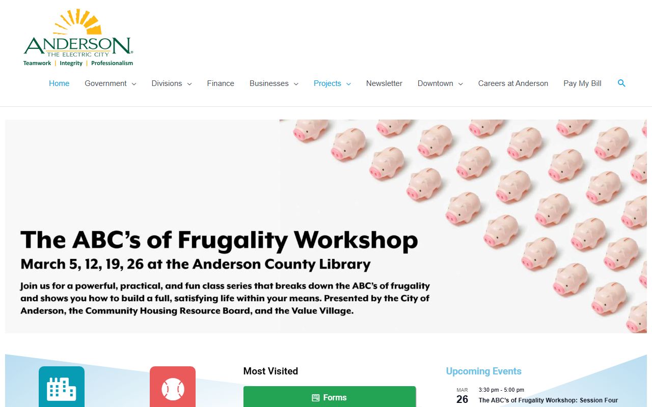 Anderson South Carolina divorce records city website