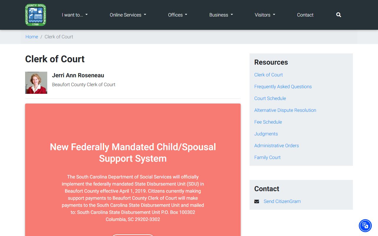 Bluffton divorce records Beaufort County Clerk of Court