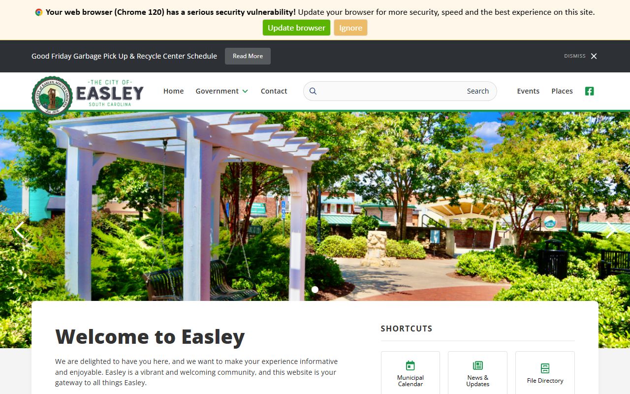 Easley South Carolina divorce records city website