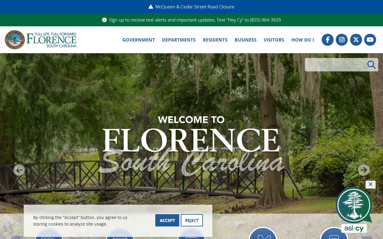 City of Florence official website