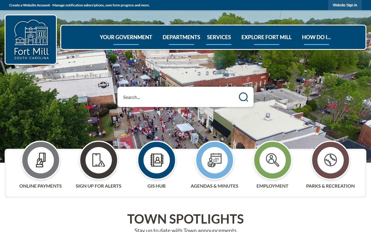 Town of Fort Mill official website