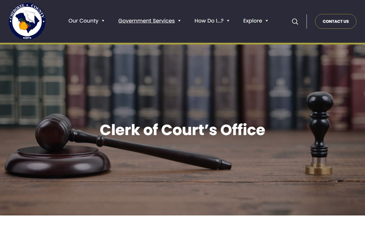 Cherokee County Clerk of Court - Cherokee County Divorce Records