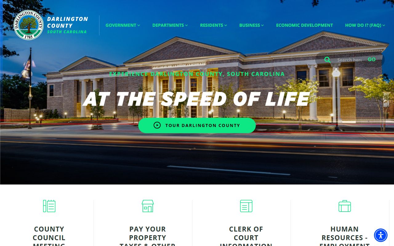 Darlington County portal for accessing divorce records and court services
