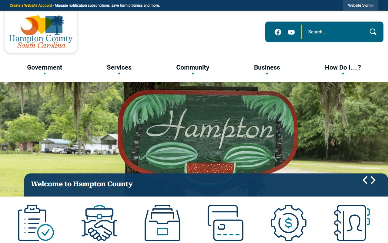 Hampton County divorce records county portal